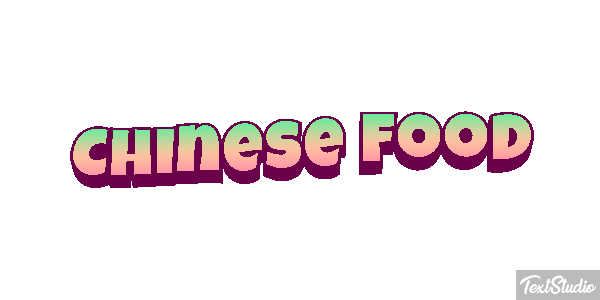 Chinese Food Effetto testo
