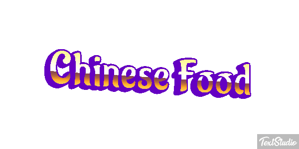 Chinese Food Effetto testo