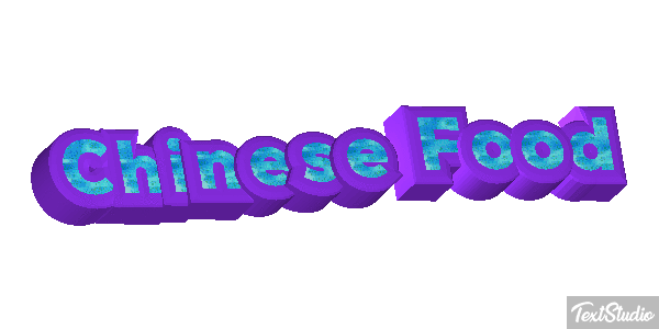 Chinese Food Effetto testo