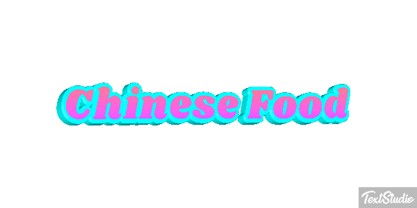 Chinese Food Effetto testo