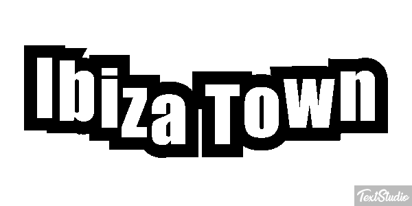 Ibiza Town Effetto testo