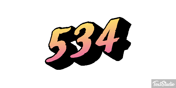 534 Metin efekti