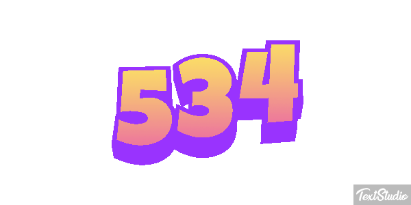 534 Metin efekti
