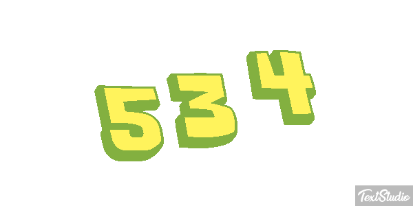 534 Metin efekti