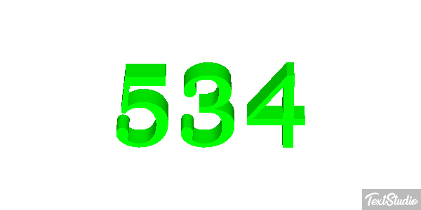 534 Metin efekti