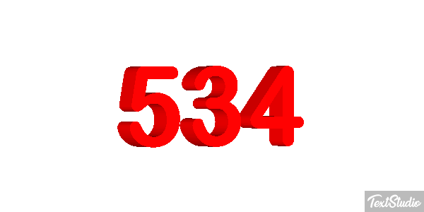 534 Metin efekti
