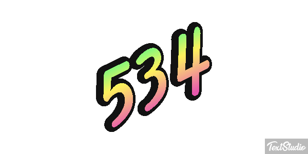 534 Metin efekti