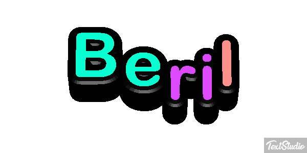 Beril Текстовый эффект