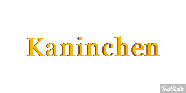 Kaninchen Texteffekt
