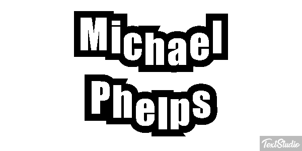 Michael Phelps Effet de texte