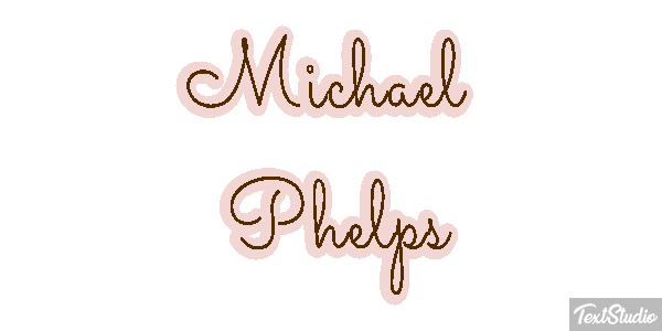 Michael Phelps Effet de texte