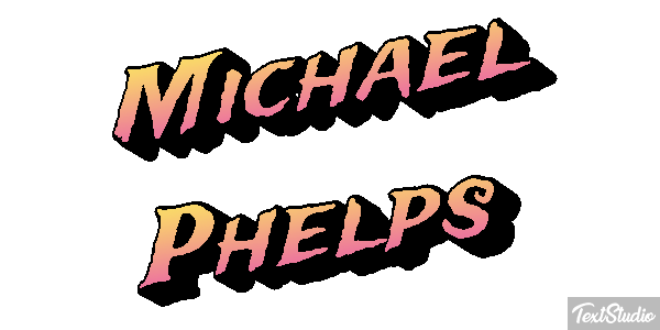 Michael Phelps Effet de texte