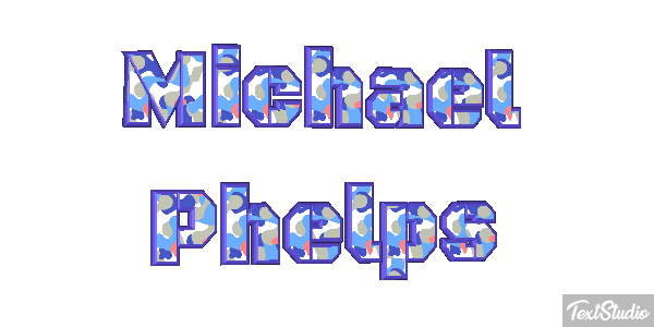 Michael Phelps Effet de texte