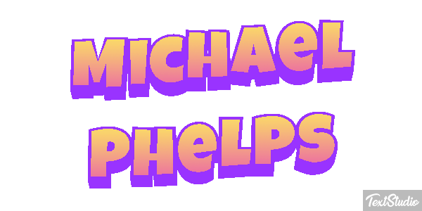 Michael Phelps Effet de texte