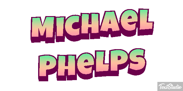 Michael Phelps Effet de texte