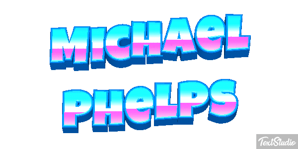 Michael Phelps Effet de texte