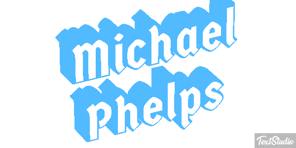 Michael Phelps Effet de texte
