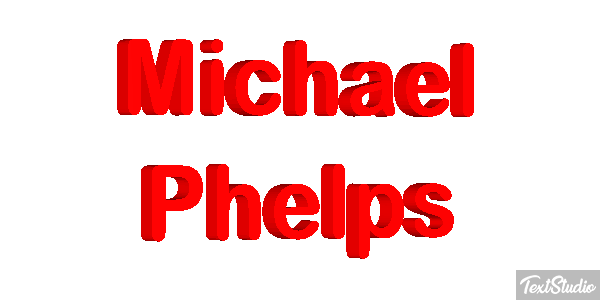 Michael Phelps Effet de texte