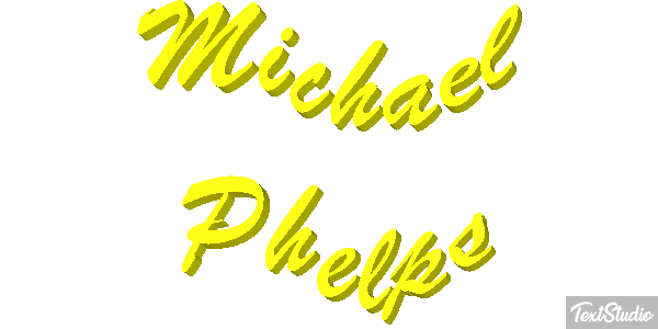 Michael Phelps Effet de texte