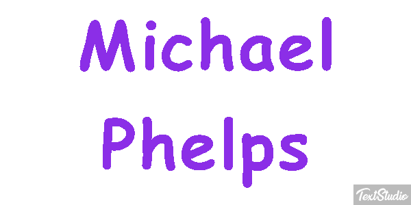 Michael Phelps Effet de texte