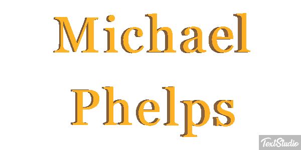 Michael Phelps Effet de texte