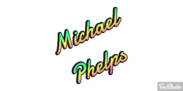 Michael Phelps Effet de texte