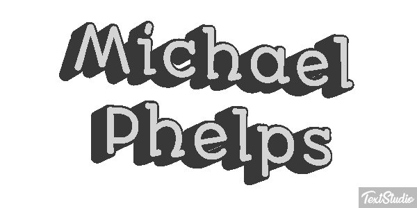 Michael Phelps Effet de texte