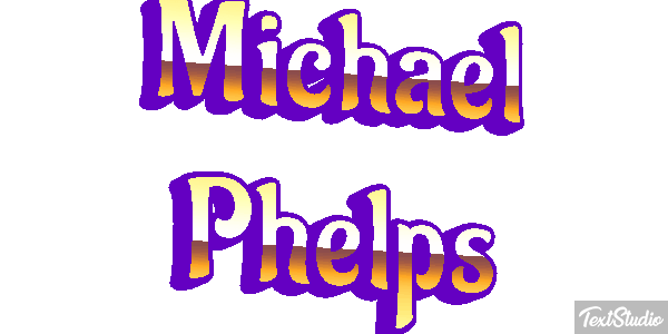 Michael Phelps Effet de texte