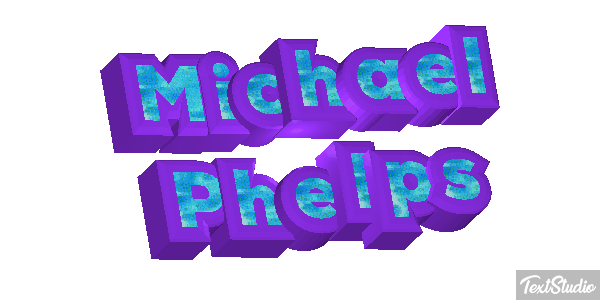 Michael Phelps Effet de texte