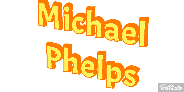 Michael Phelps Effet de texte
