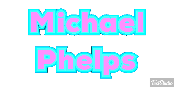 Michael Phelps Effet de texte