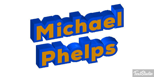 Michael Phelps Effet de texte