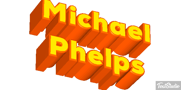 Michael Phelps Effet de texte