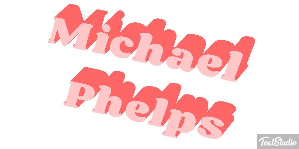 Michael Phelps Effet de texte