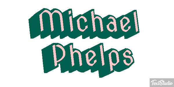 Michael Phelps Effet de texte