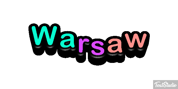 Warsaw Effetto testo