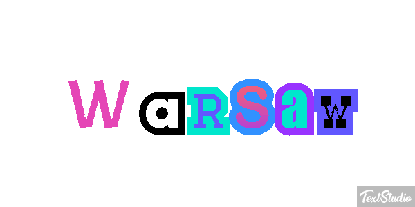Warsaw Effetto testo
