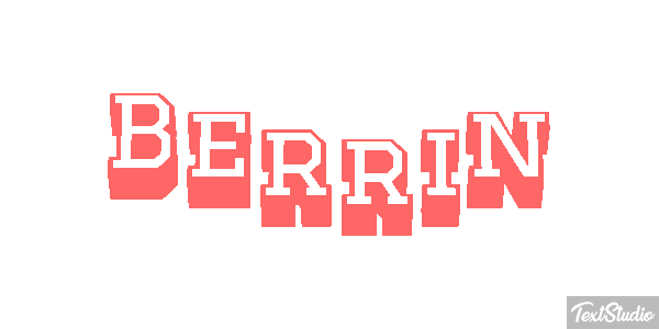 Berrin Text effect