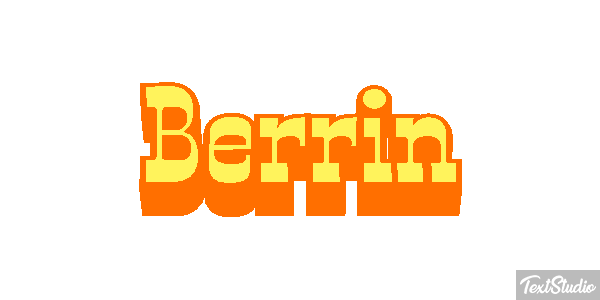 Berrin Text effect
