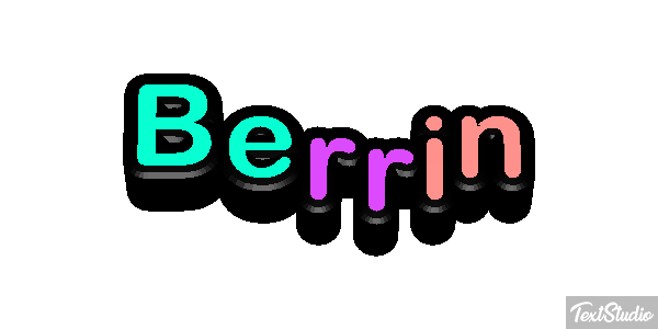 Berrin Text effect