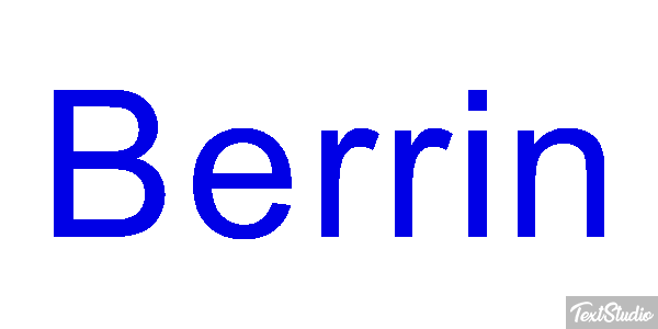 Berrin Text effect