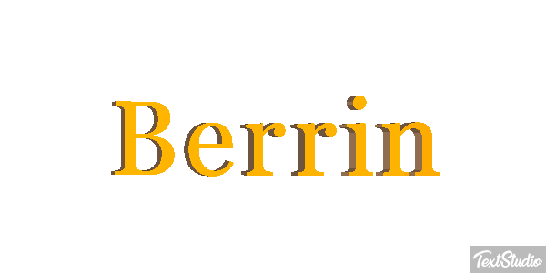 Berrin Text effect