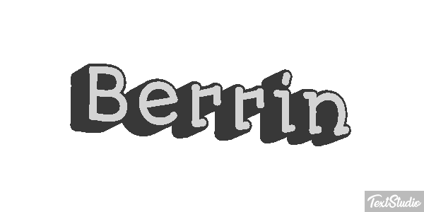 Berrin Text effect