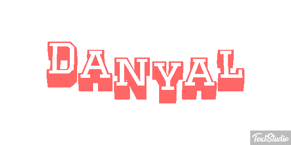 Danyal Text effect
