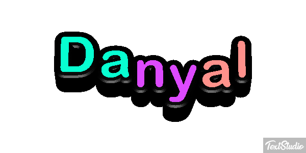 Danyal Text effect