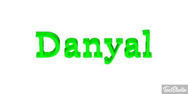 Danyal Text effect