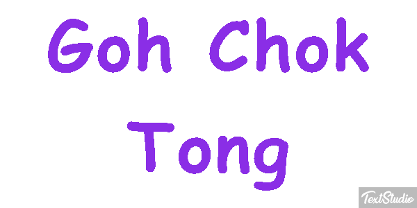 Goh Chok Tong Effetto testo