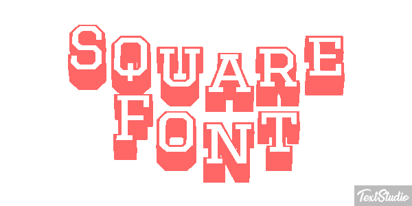 Square Font Effetto testo