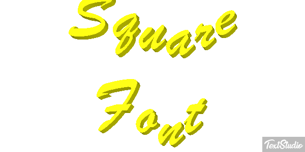 Square Font Effetto testo
