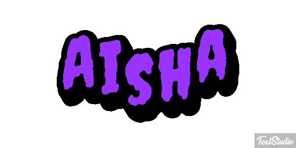Aisha Текстовый эффект